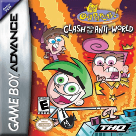 Fairly Odd Parents Clash with the Anti-World box art for GameBoy Advance